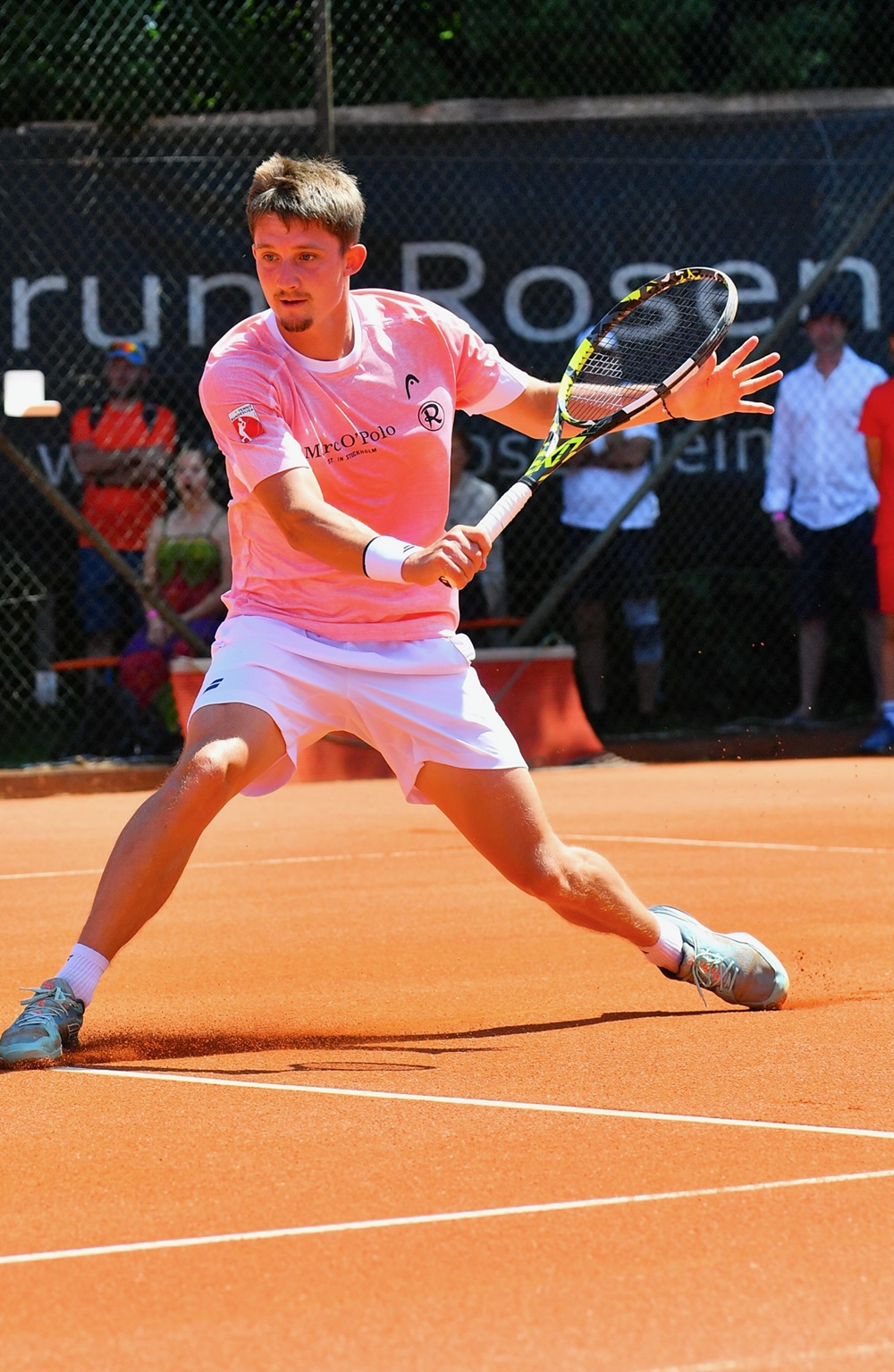 Bundesliga Tennisspieler Großaufnahme